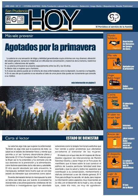 Agotados por la primavera - Fundación Laboral San Prudencio