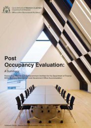 Post Occupancy Evaluation: A Summary - Department of Finance