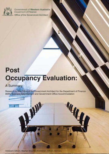 Post Occupancy Evaluation: A Summary - Department of Finance