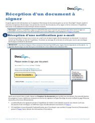 RÃ©ception d'un document Ã  signer - DocuSign