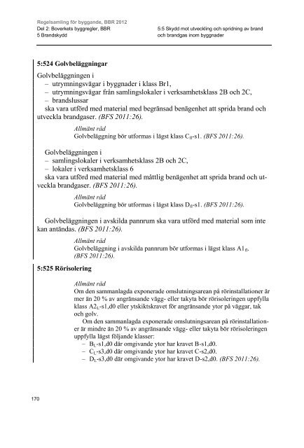 Regelsamling fÃ¶r byggande, BBR 2012 - Boverket