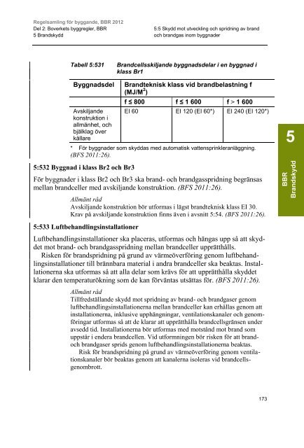 Regelsamling fÃ¶r byggande, BBR 2012 - Boverket