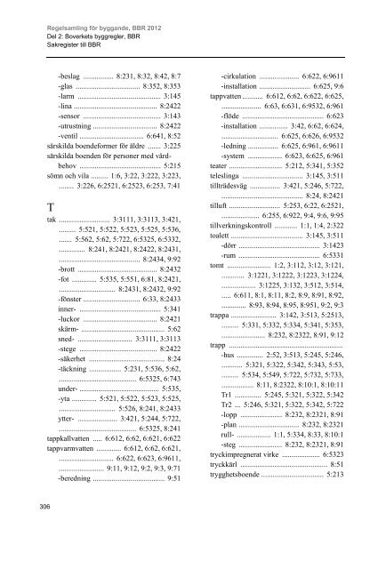 Regelsamling fÃ¶r byggande, BBR 2012 - Boverket
