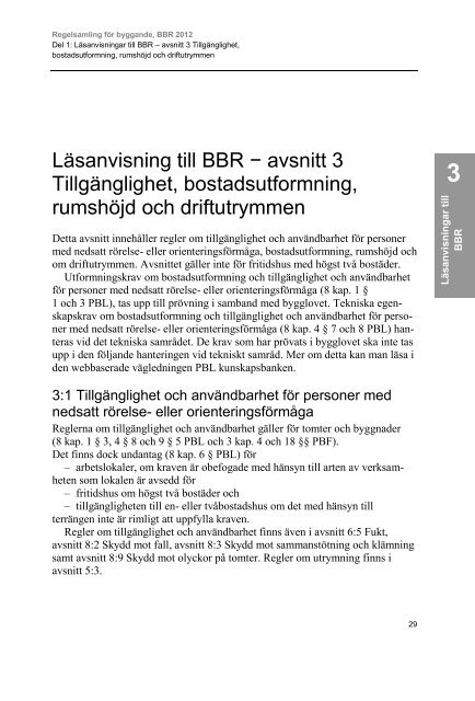 Regelsamling fÃ¶r byggande, BBR 2012 - Boverket