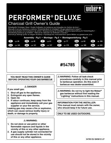 PERFORMERÂ® dDELUXE - Weber - Der Grill. Das Original.