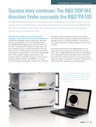 Success story continues: The R&SÂ®DDF04E direction finder ...