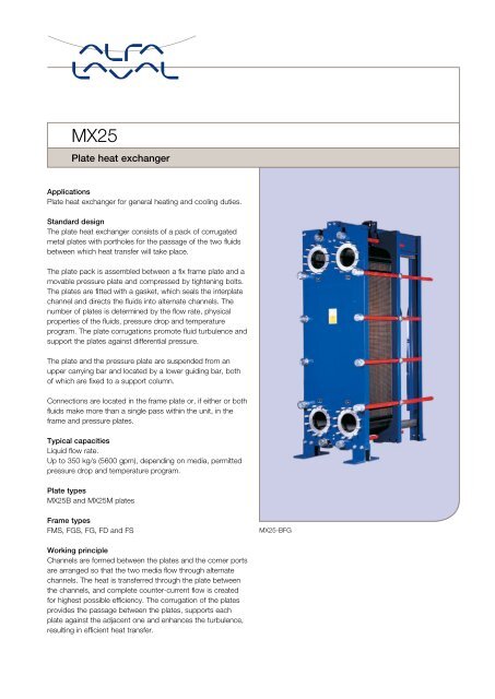 Plate heat exchanger - Alfa Laval