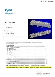 ordering guide for the tyco-c5c â¢ compact â¢ cat 5 â¢ compatible copper ...