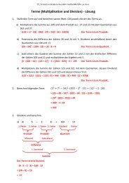 Terme (Multiplikation und Division) - LÃ¶sung - Mathe-oli.de