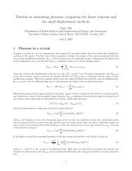 Tutorial on calculating phonons - Materials Computation Center