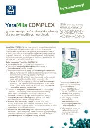 YaraMila Complex broszura