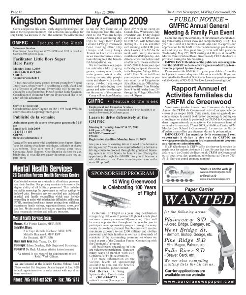 May 25 2009 - The Aurora Newspaper