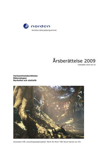 ÃrsberÃ¤ttelse 2009 - Nordic Game Program