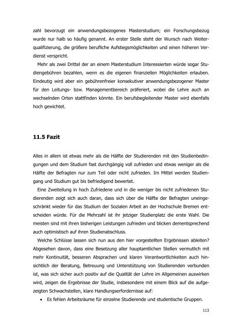 Studierendenbefragung Soziale Arbeit BA. Forschungsbericht. HS ...
