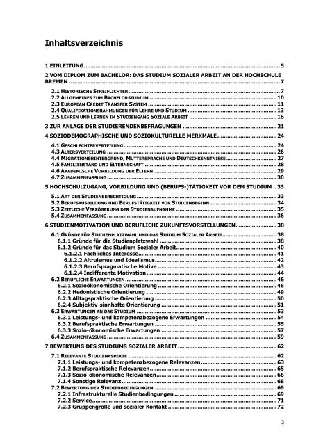 Studierendenbefragung Soziale Arbeit BA. Forschungsbericht. HS ...