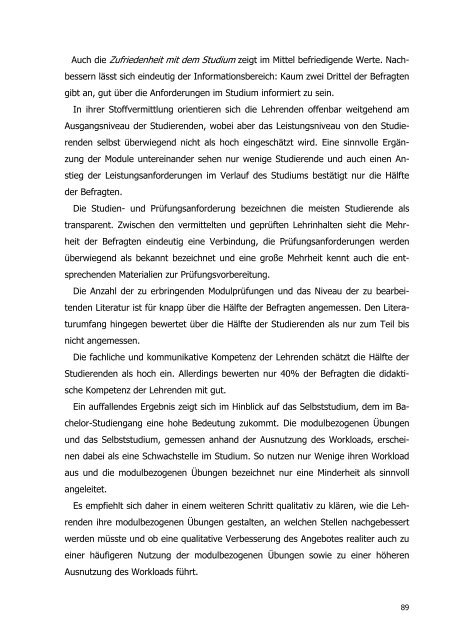 Studierendenbefragung Soziale Arbeit BA. Forschungsbericht. HS ...