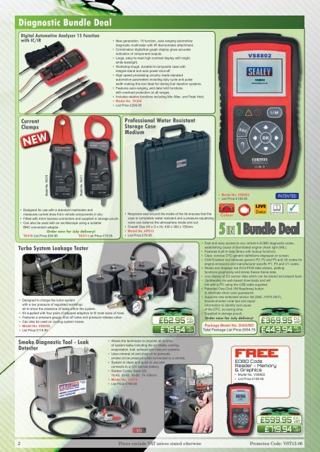 To Download Our Latest Sealey Garage Tools Promotion