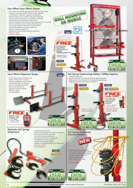 To Download Our Latest Sealey Garage Tools Promotion