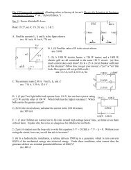 Phy 132 homework, continued - Faculty