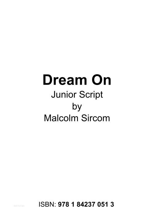 Script Dream On Junior.pdf - Musicline