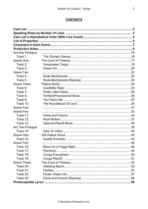 Script Dream On Junior.pdf - Musicline