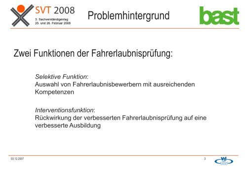 Optimierung der Fahrerlaubnisprüfung in Deutschland