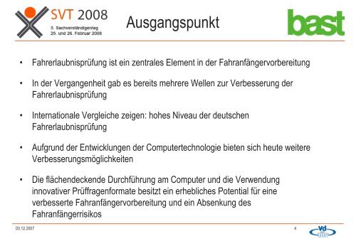 Optimierung der Fahrerlaubnisprüfung in Deutschland