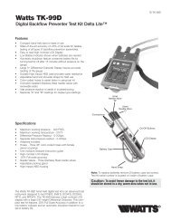 Watts TK-99D Digital Backflow Preventer Test Kit Delta Lite