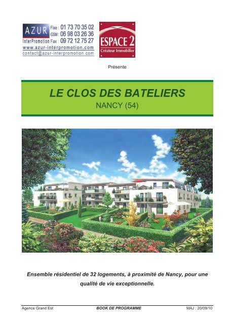 54 Nancy - Le Clos des Bateliers - Azur InterPromotion