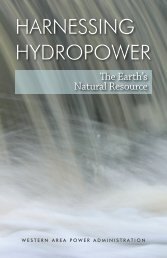 HARNESSING HYDROPOWER - Western Area Power Administration