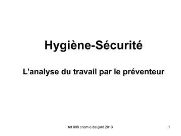 PrÃ©sentation du cours du 12 janv 2013 - Ergonomie - Cnam