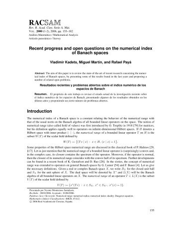 Recent progress and open questions on the numerical index of ...