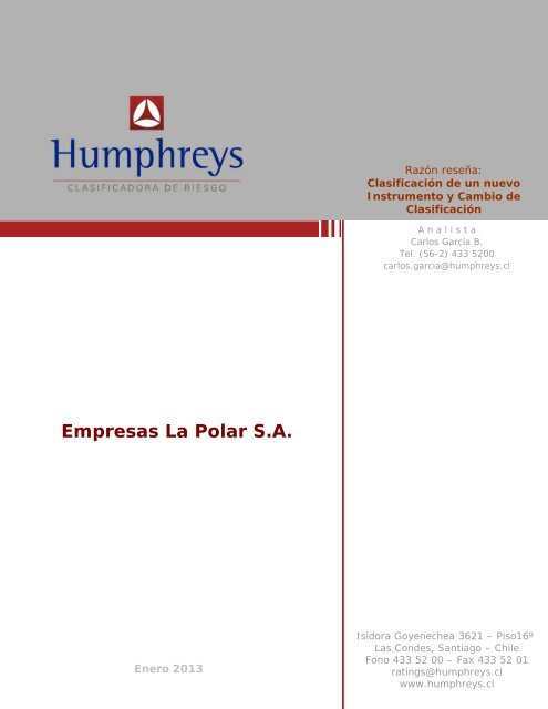 Empresas La Polar S.A. - Humphreys