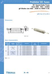 Protistor DC fuses - RELKO