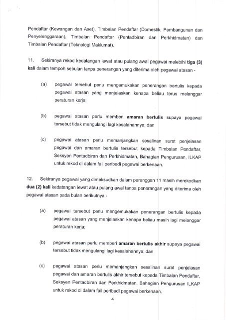 Panduan Bagi Menggunakan Sistem Perakam Waktu Elektronik