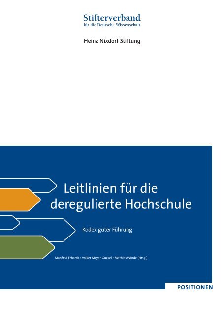 Leitlinien für die deregulierte Hochschule - Hochschule Magdeburg ...