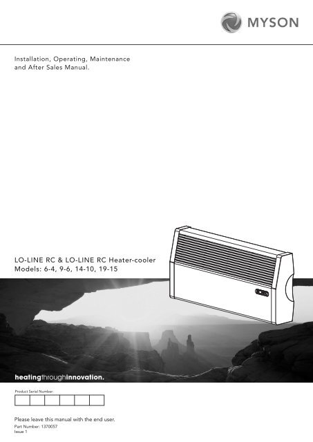 Myson Lo-Line Fan Convector Installation Guide.pdf - BHL.co.uk