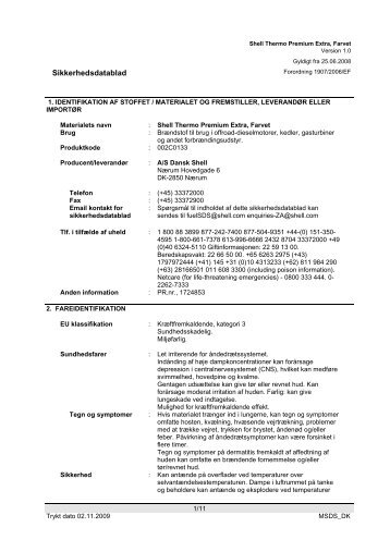 Sikkerhedsdatablad - DLG Tele