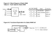 Figure 9-1 Block Diagram of Static RAM Table 9-1 Truth Table for ...