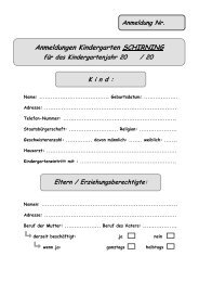 Formular Anmeldung Kiga Schirning - Gemeinde Eisbach