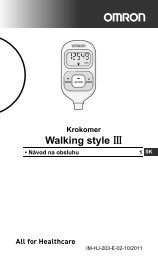 Walking style - Omron Healthcare