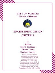 Engineering Design Criteria - City of Norman