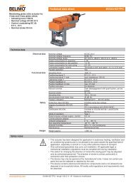 Characterised Control Valves with Actuators - Belimo Actuators ...