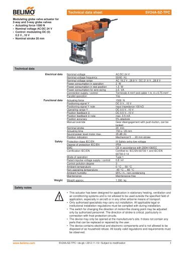 SV24A-SZ-TPC_datasheet_en[2013.03.26].pdf - Belimo Actuators ...