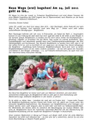 Interview - Mountain Wilderness Schweiz