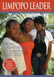 FROM COUNTRYSIDE TO CAMPUS â - University of Limpopo