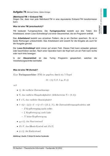 FH-Aachen – Theoretische Informatik – Fassbender SS 2012 ...