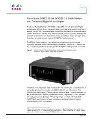 Cisco Model DPQ3212 8x4 DOCSIS 3.0 Cable Modem ... - Mega Hertz