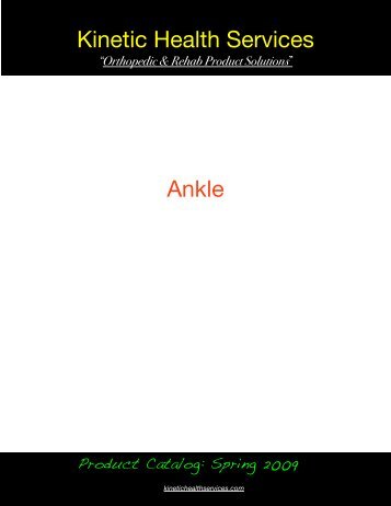 Ankle Braces - Kinetic Health Services