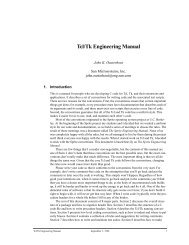 Tcl/Tk Engineering Manual - Tcl SourceForge Project